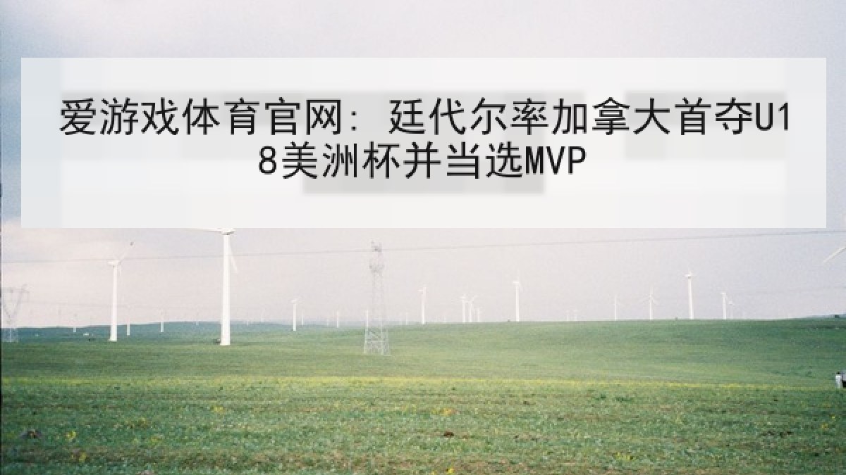 爱游戏体育官网: 廷代尔率加拿大首夺U18美洲杯并当选MVP